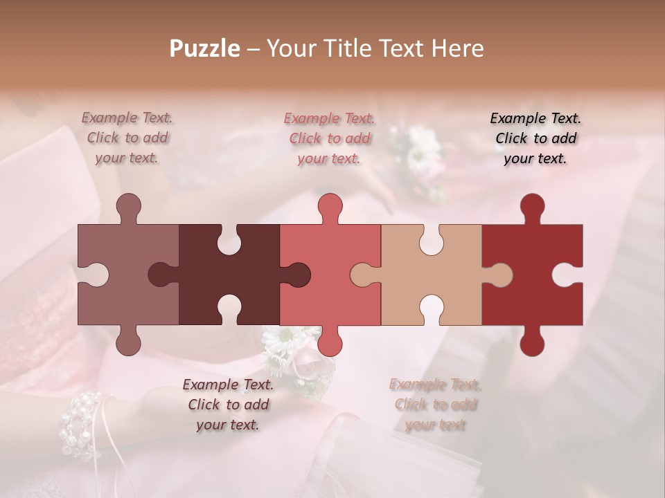 Bridesmaid Red Three PowerPoint Template