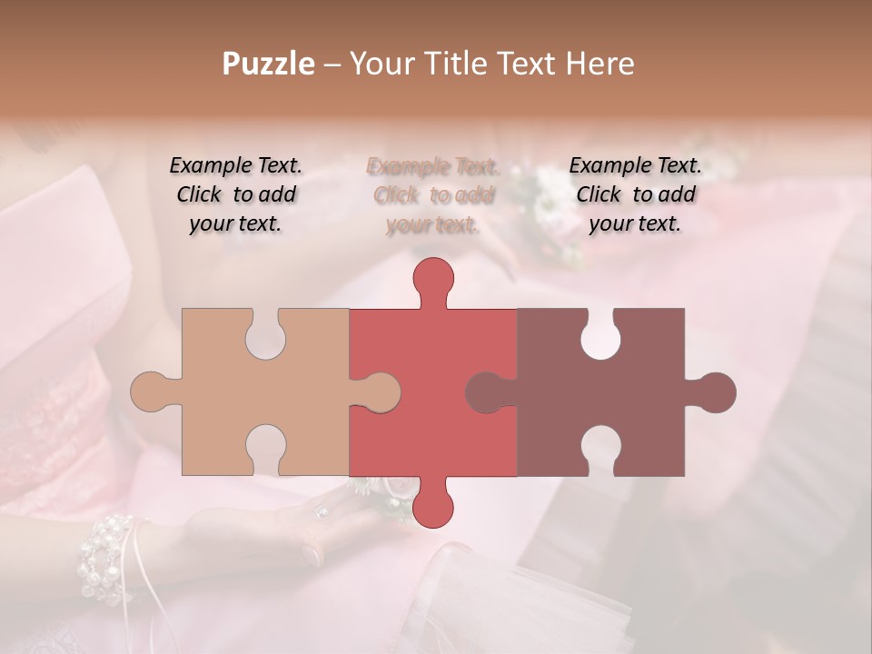 Bridesmaid Red Three PowerPoint Template