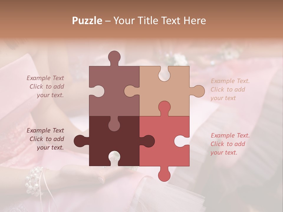 Bridesmaid Red Three PowerPoint Template