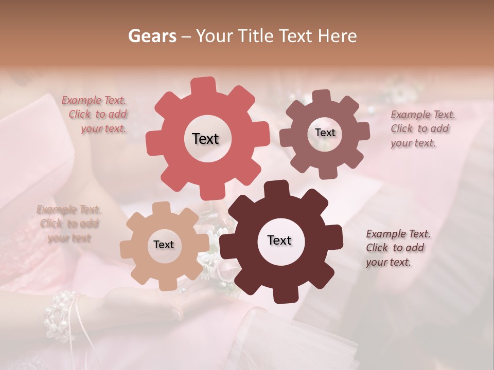 Bridesmaid Red Three PowerPoint Template