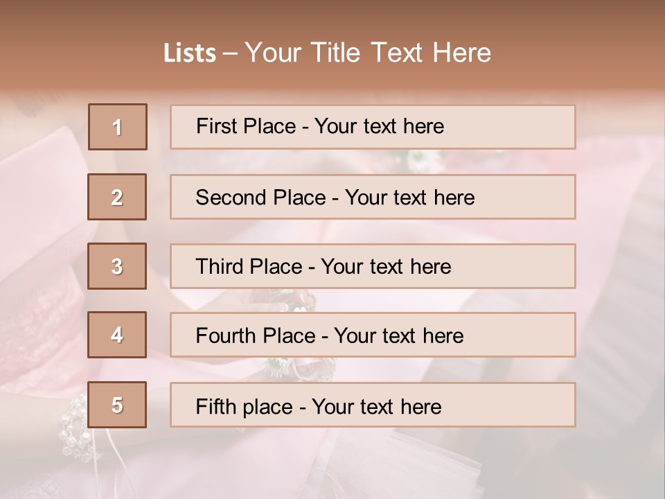 Bridesmaid Red Three PowerPoint Template