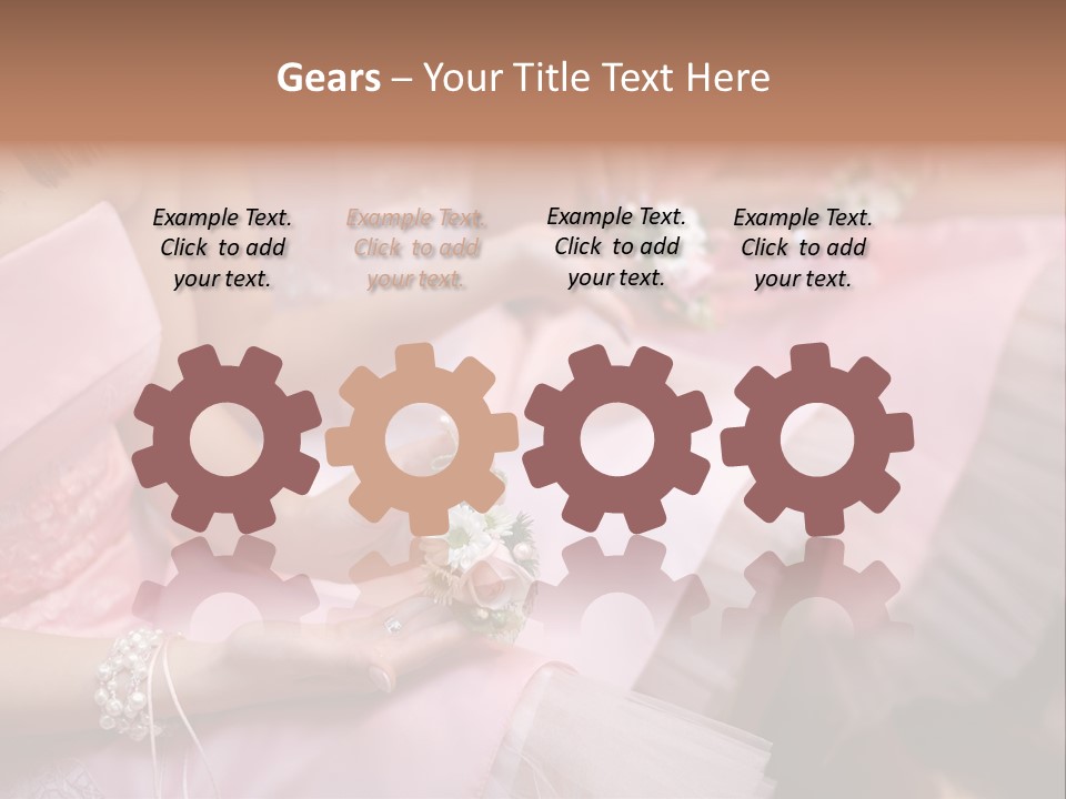 Bridesmaid Red Three PowerPoint Template