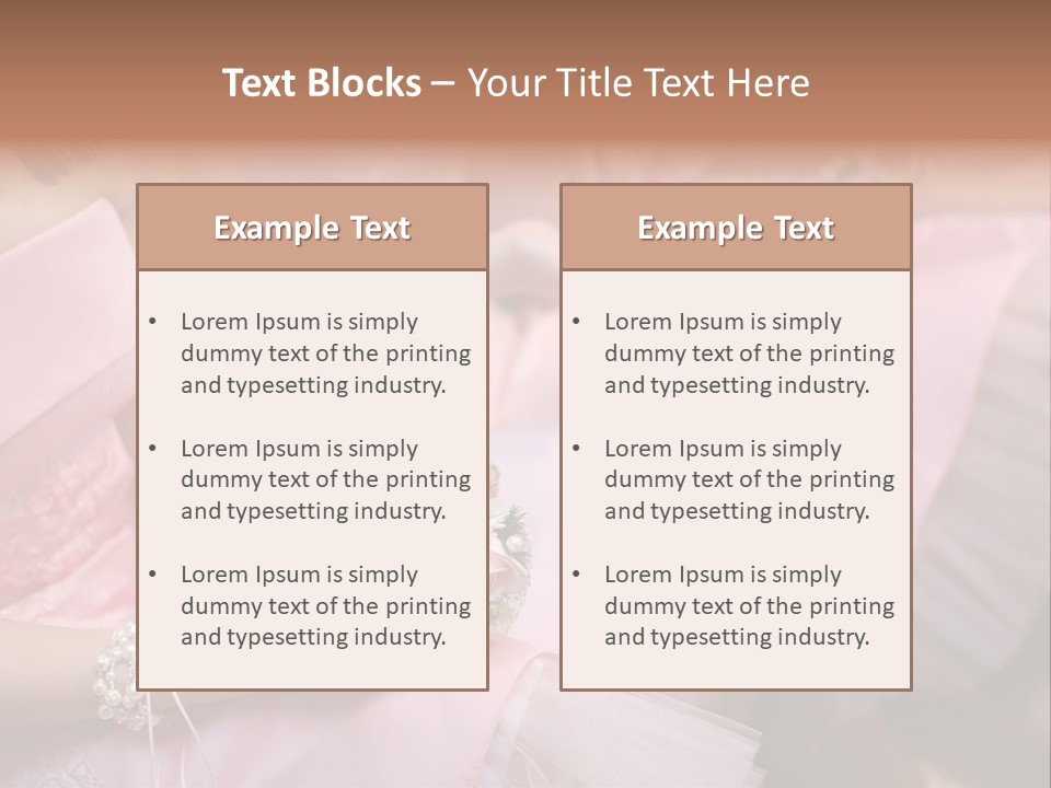 Bridesmaid Red Three PowerPoint Template