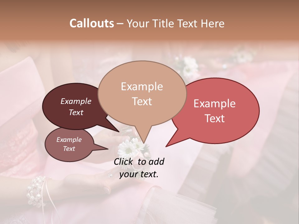 Bridesmaid Red Three PowerPoint Template