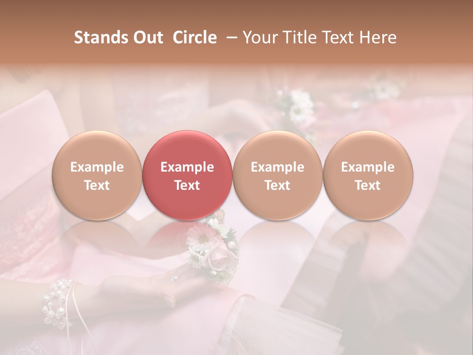 Bridesmaid Red Three PowerPoint Template