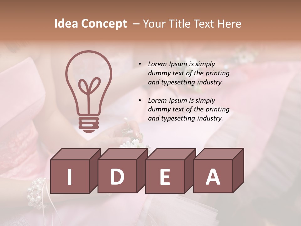 Bridesmaid Red Three PowerPoint Template