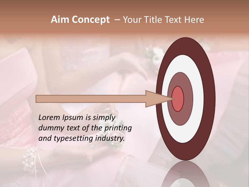 Bridesmaid Red Three PowerPoint Template