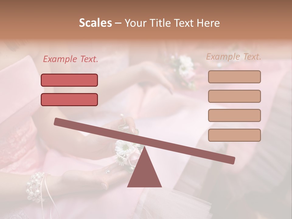 Bridesmaid Red Three PowerPoint Template