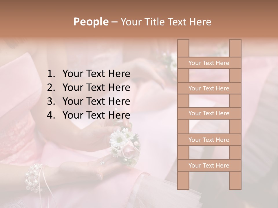 Bridesmaid Red Three PowerPoint Template