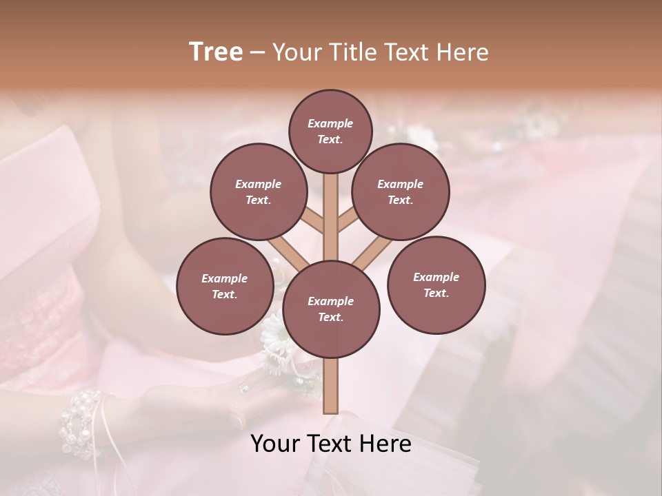 Bridesmaid Red Three PowerPoint Template