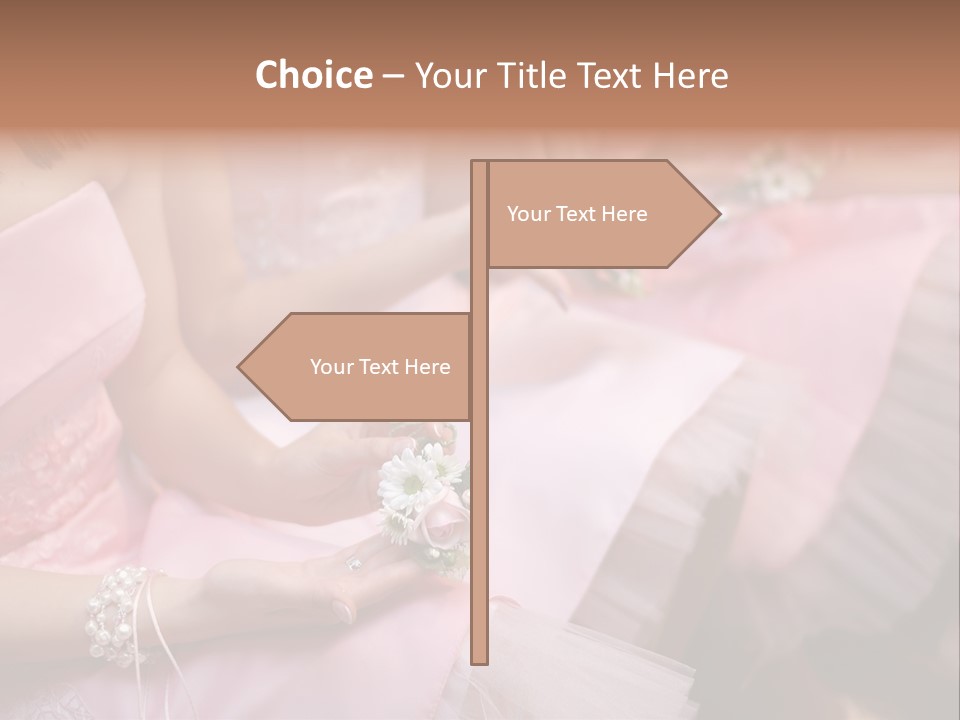 Bridesmaid Red Three PowerPoint Template