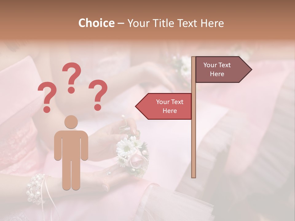 Bridesmaid Red Three PowerPoint Template