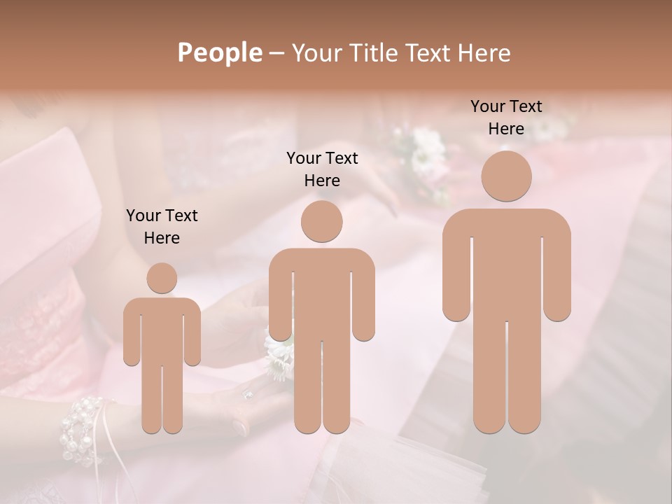 Bridesmaid Red Three PowerPoint Template