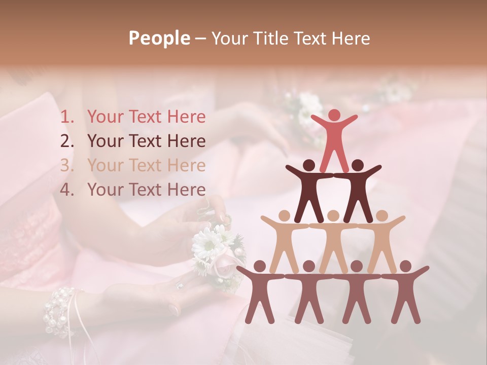 Bridesmaid Red Three PowerPoint Template