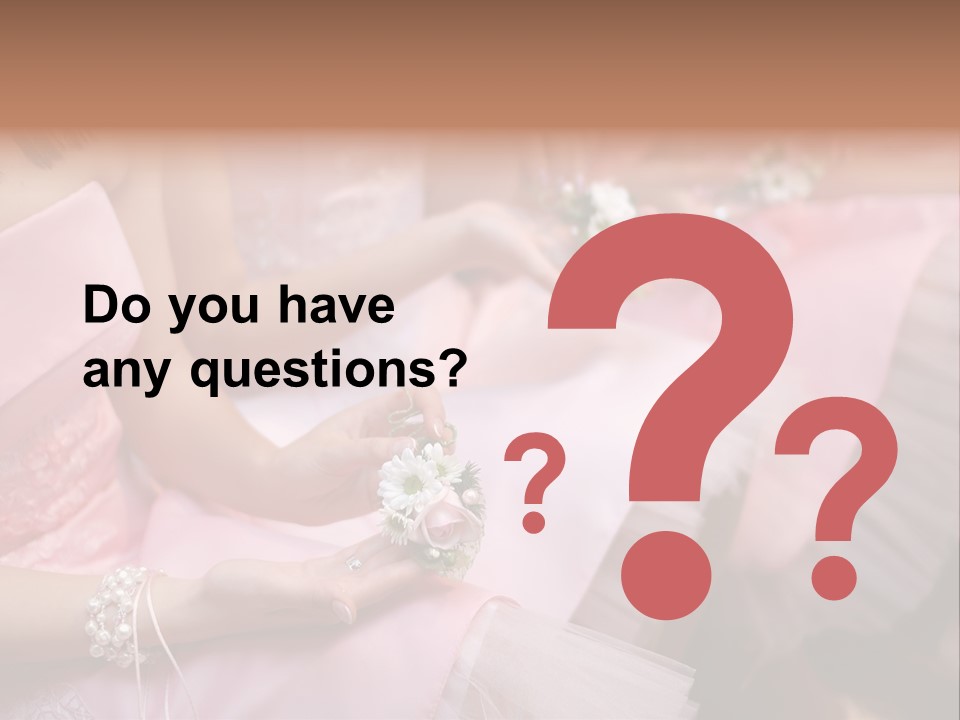 Bridesmaid Red Three PowerPoint Template