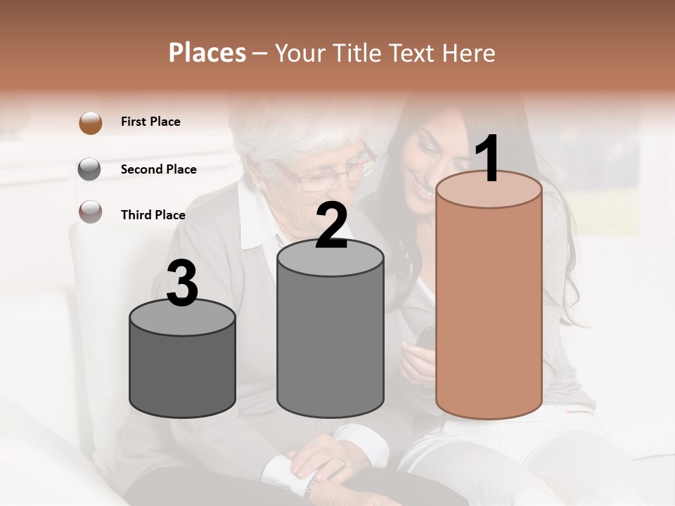 Woman Caucasian Grandma PowerPoint Template