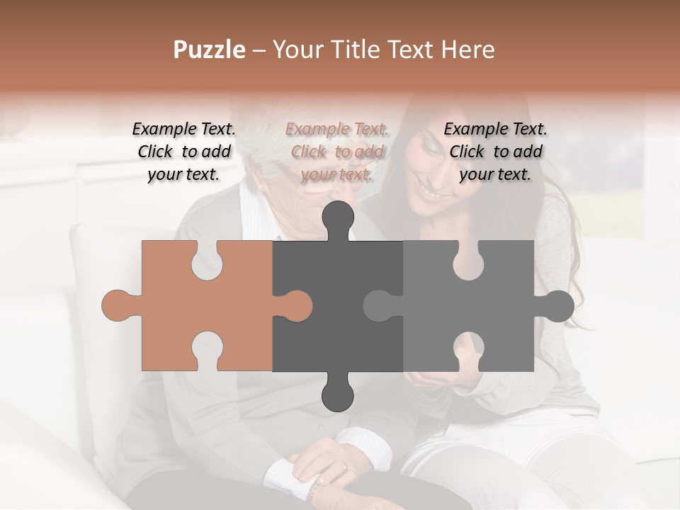 Woman Caucasian Grandma PowerPoint Template