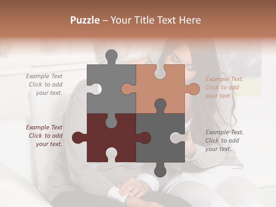 Woman Caucasian Grandma PowerPoint Template