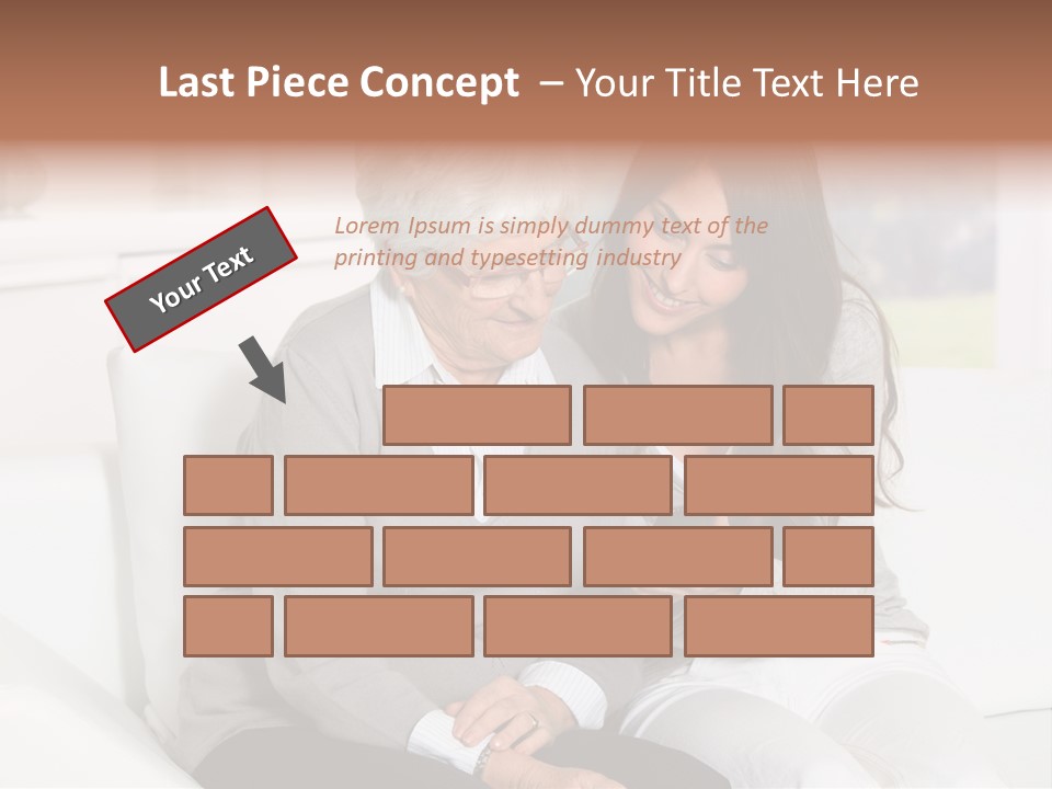 Woman Caucasian Grandma PowerPoint Template