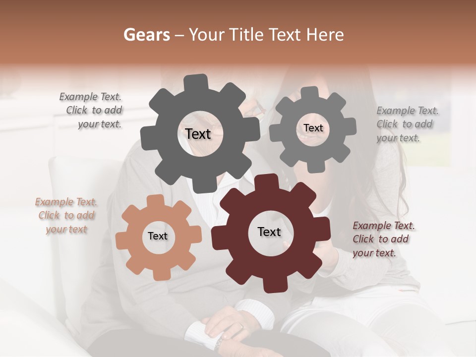 Woman Caucasian Grandma PowerPoint Template