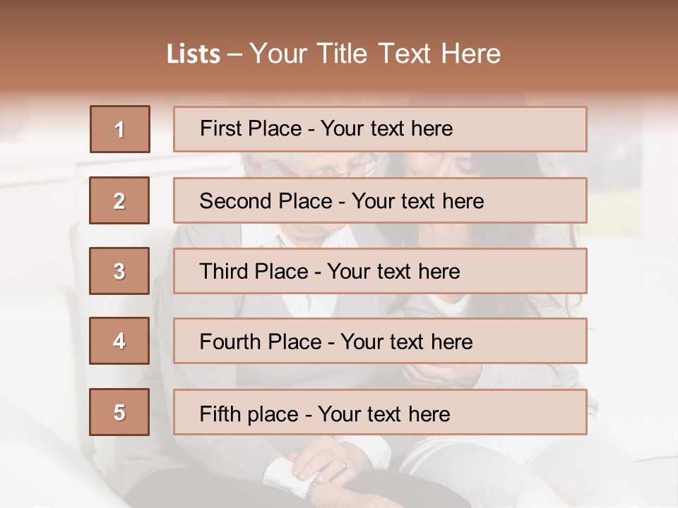 Woman Caucasian Grandma PowerPoint Template