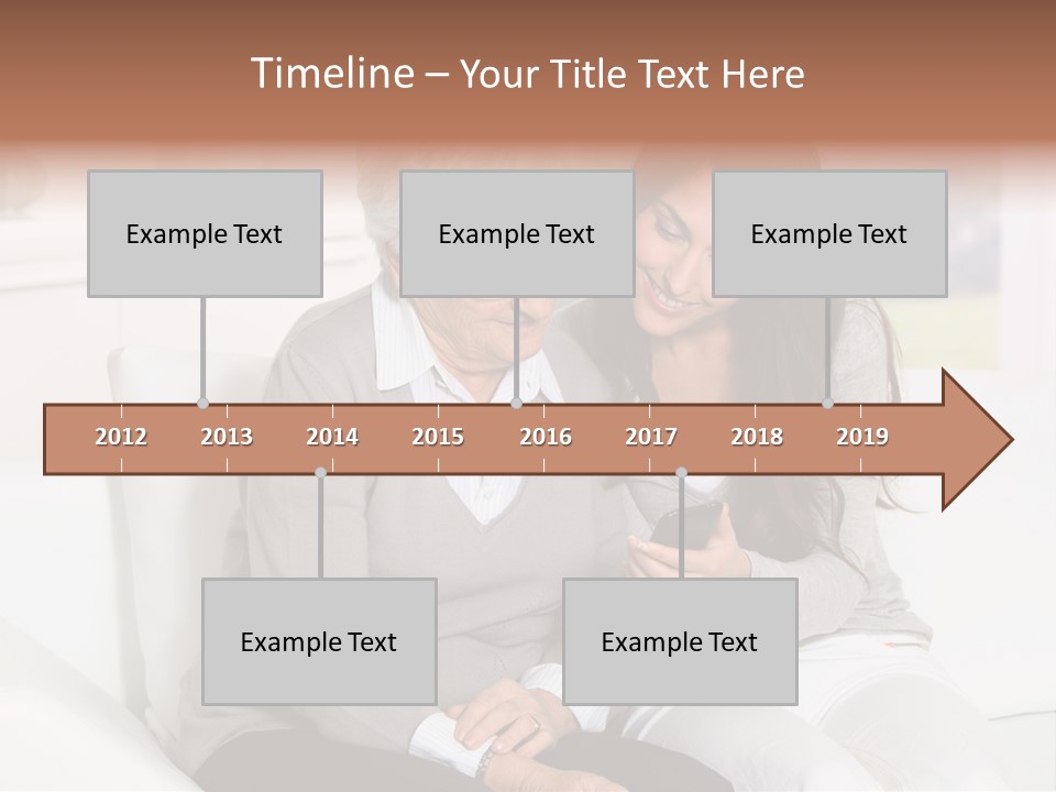 Woman Caucasian Grandma PowerPoint Template