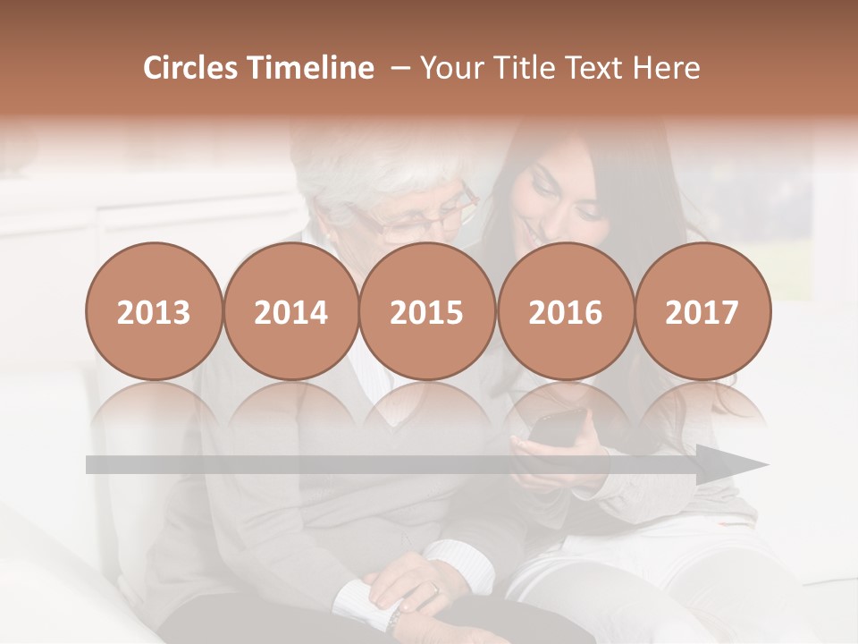 Woman Caucasian Grandma PowerPoint Template