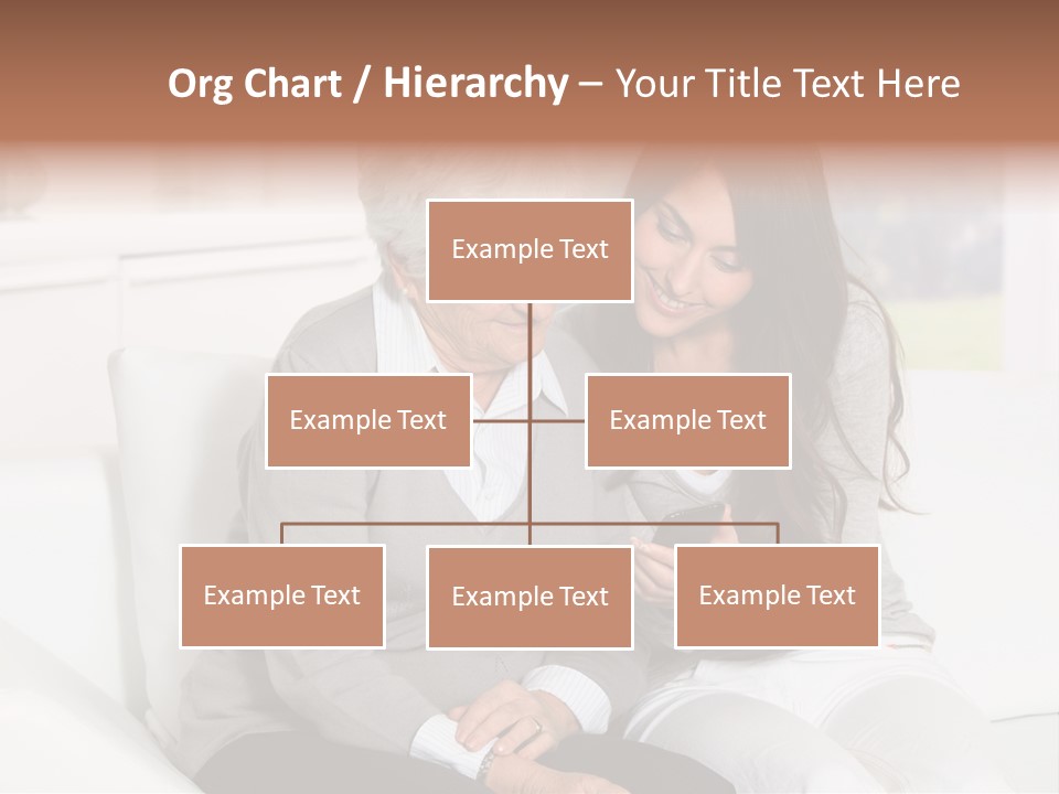 Woman Caucasian Grandma PowerPoint Template