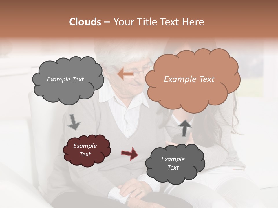 Woman Caucasian Grandma PowerPoint Template