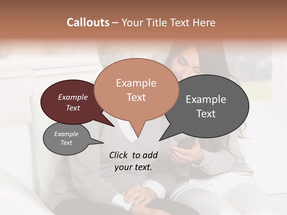 Woman Caucasian Grandma PowerPoint Template