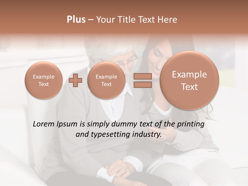 Woman Caucasian Grandma PowerPoint Template