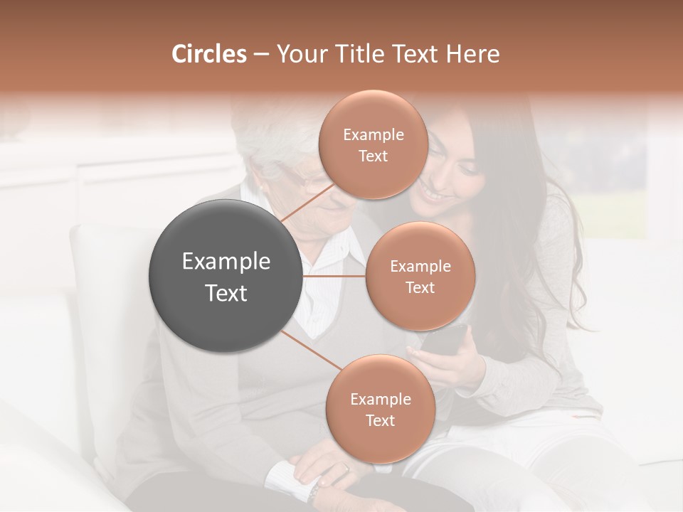 Woman Caucasian Grandma PowerPoint Template