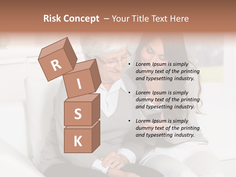 Woman Caucasian Grandma PowerPoint Template