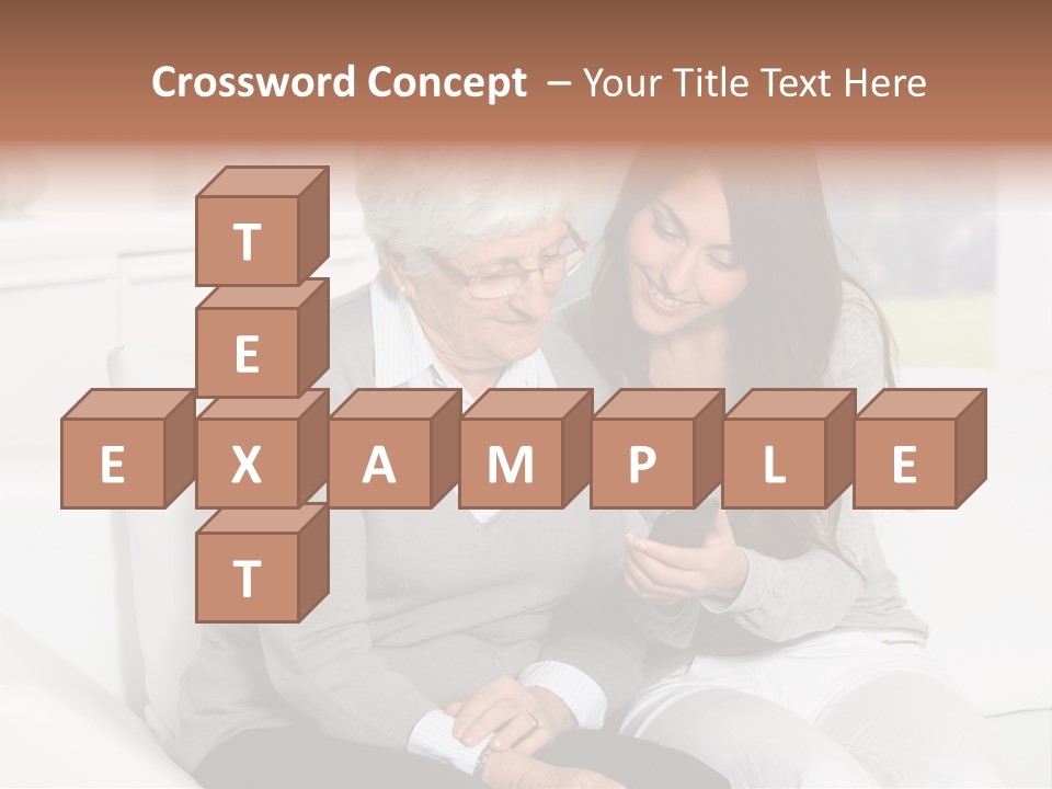 Woman Caucasian Grandma PowerPoint Template