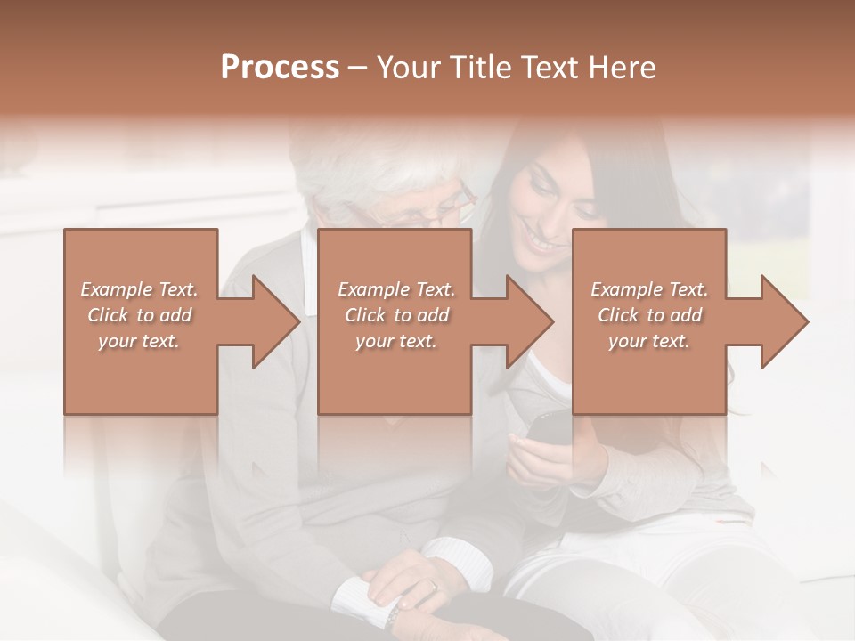 Woman Caucasian Grandma PowerPoint Template