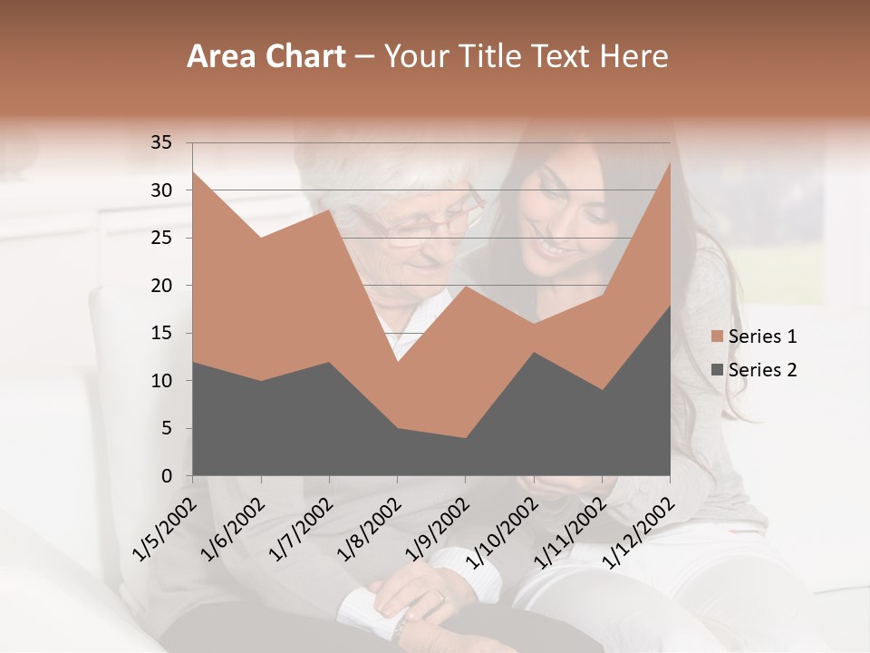 Woman Caucasian Grandma PowerPoint Template