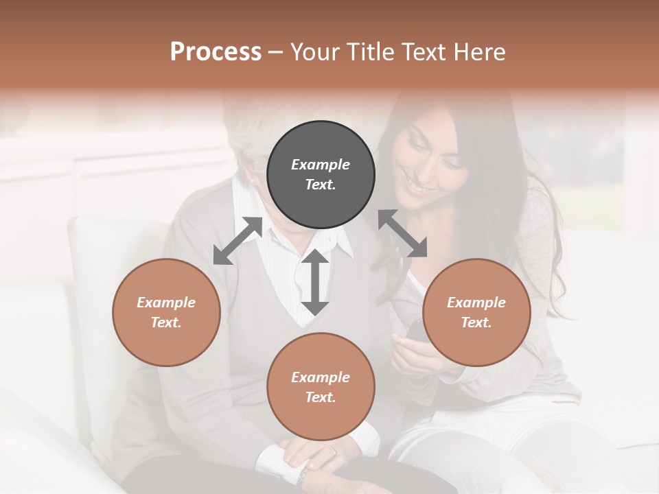 Woman Caucasian Grandma PowerPoint Template