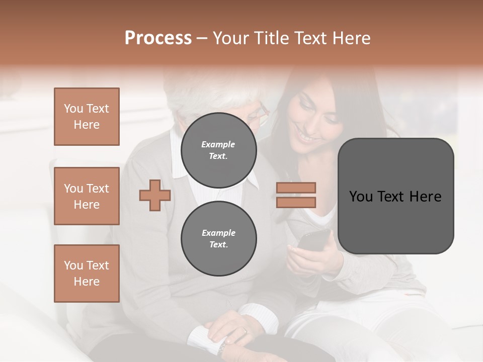 Woman Caucasian Grandma PowerPoint Template