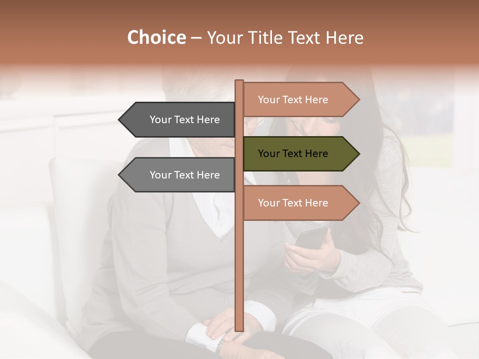 Woman Caucasian Grandma PowerPoint Template