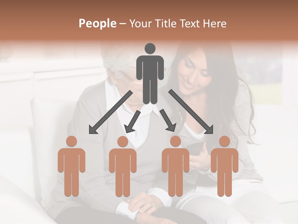 Woman Caucasian Grandma PowerPoint Template