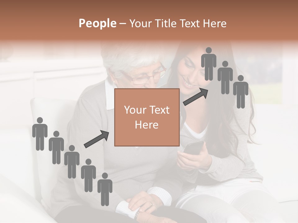 Woman Caucasian Grandma PowerPoint Template