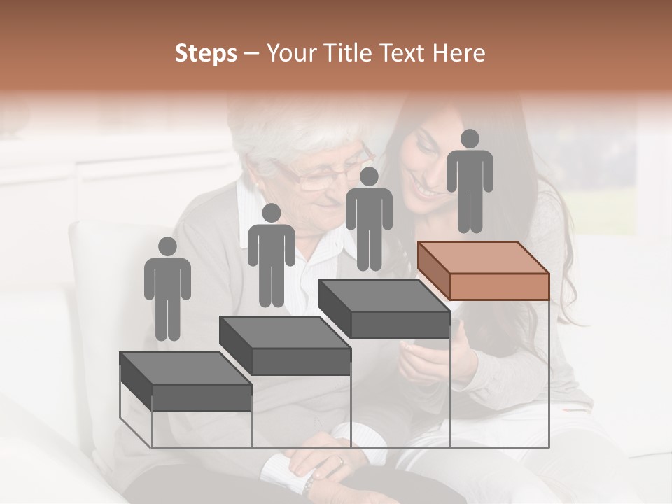 Woman Caucasian Grandma PowerPoint Template