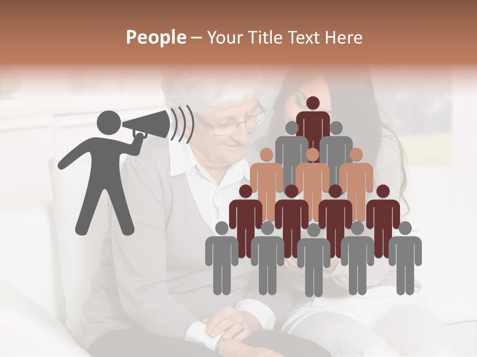 Woman Caucasian Grandma PowerPoint Template