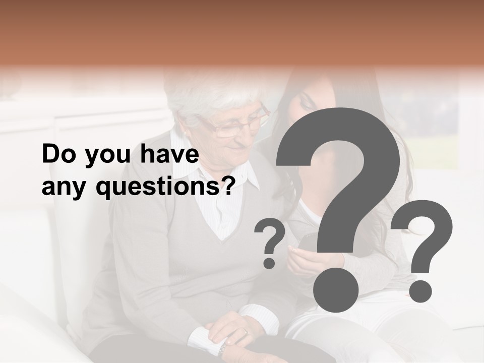 Woman Caucasian Grandma PowerPoint Template