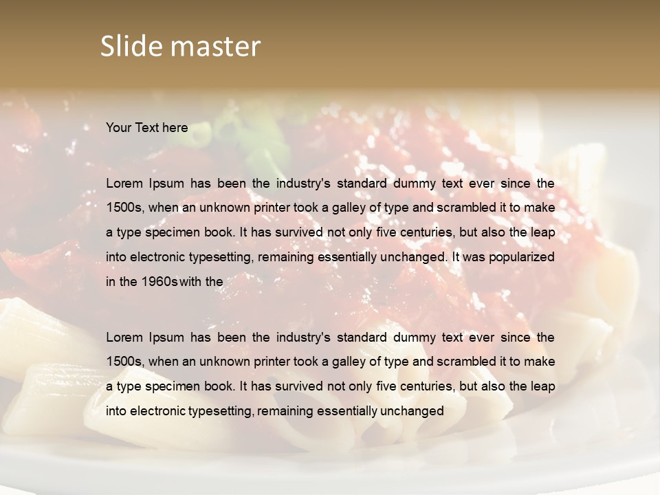 Restaurant Pasta Cuisine PowerPoint Template