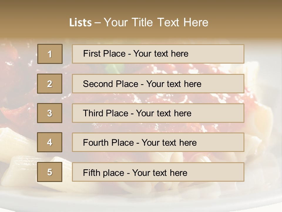 Restaurant Pasta Cuisine PowerPoint Template