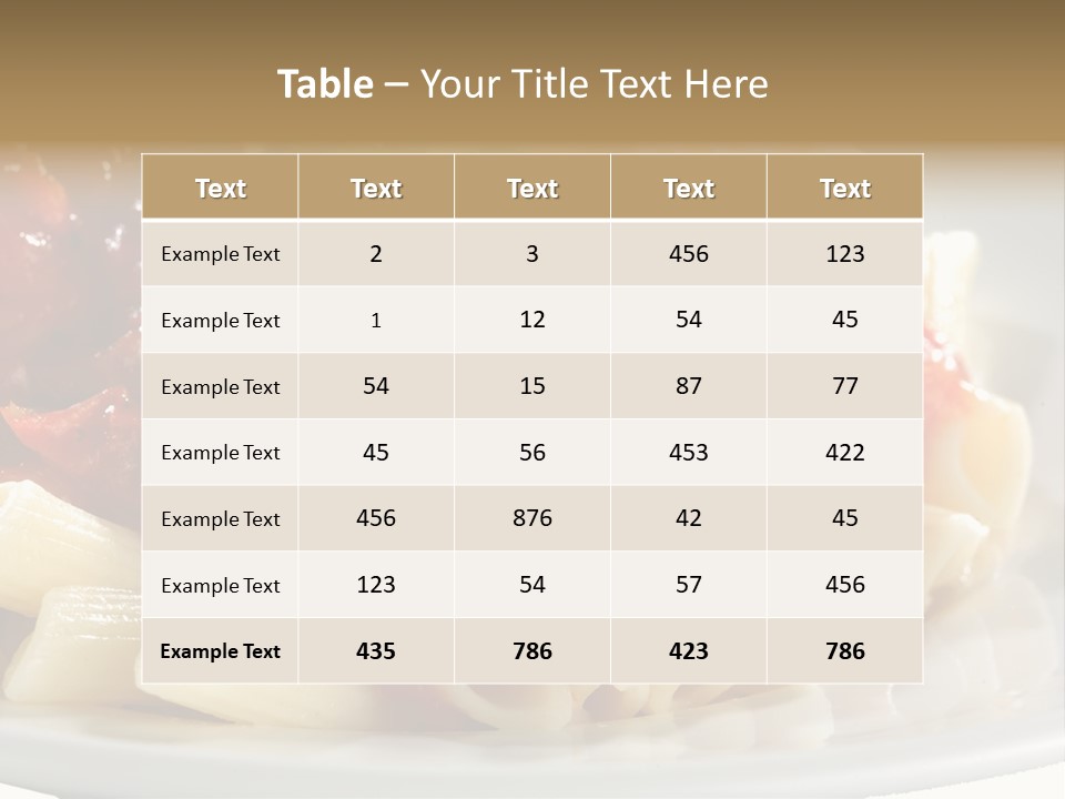Restaurant Pasta Cuisine PowerPoint Template