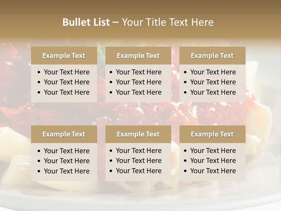 Restaurant Pasta Cuisine PowerPoint Template