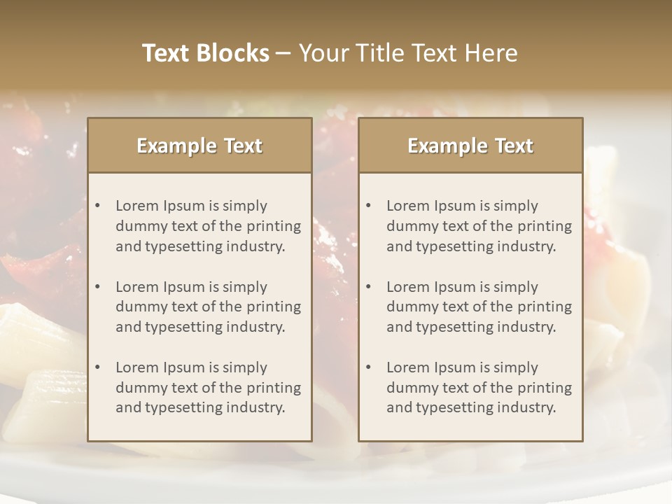 Restaurant Pasta Cuisine PowerPoint Template