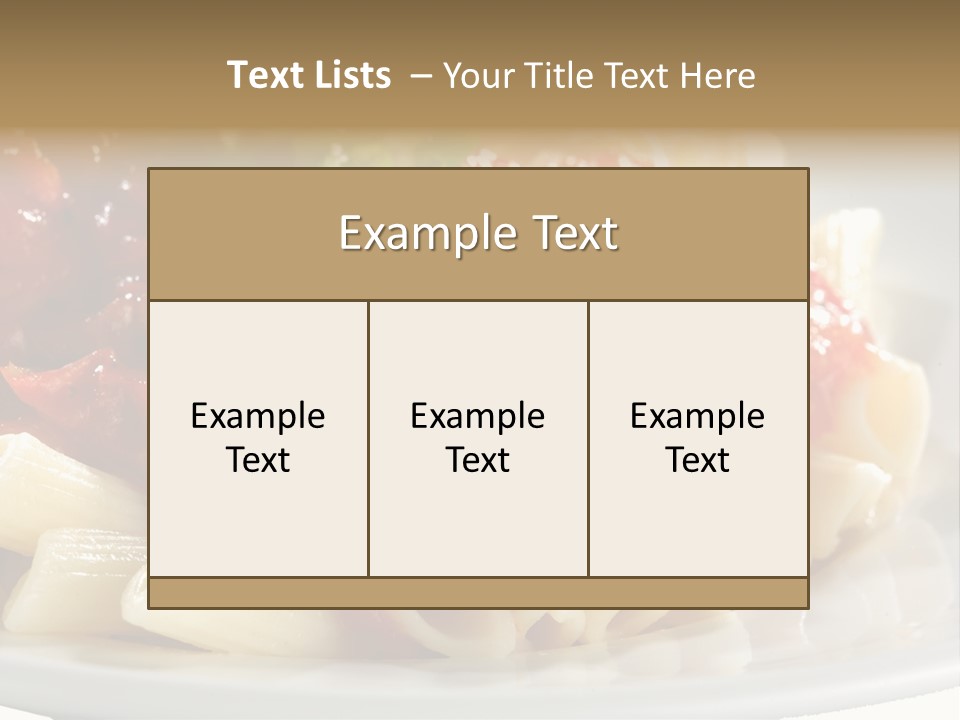 Restaurant Pasta Cuisine PowerPoint Template